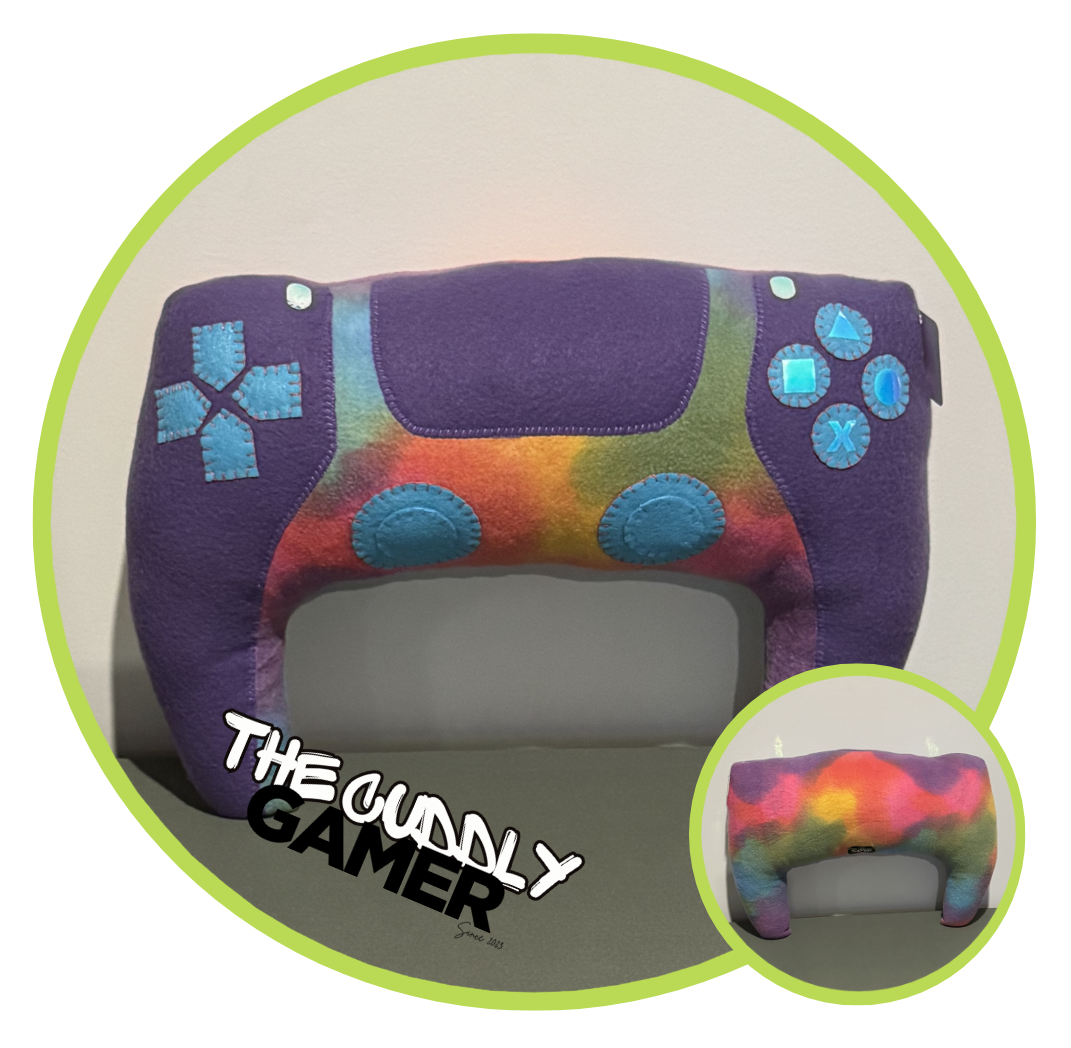 Purple Multicolour Controller Lap Pillow
