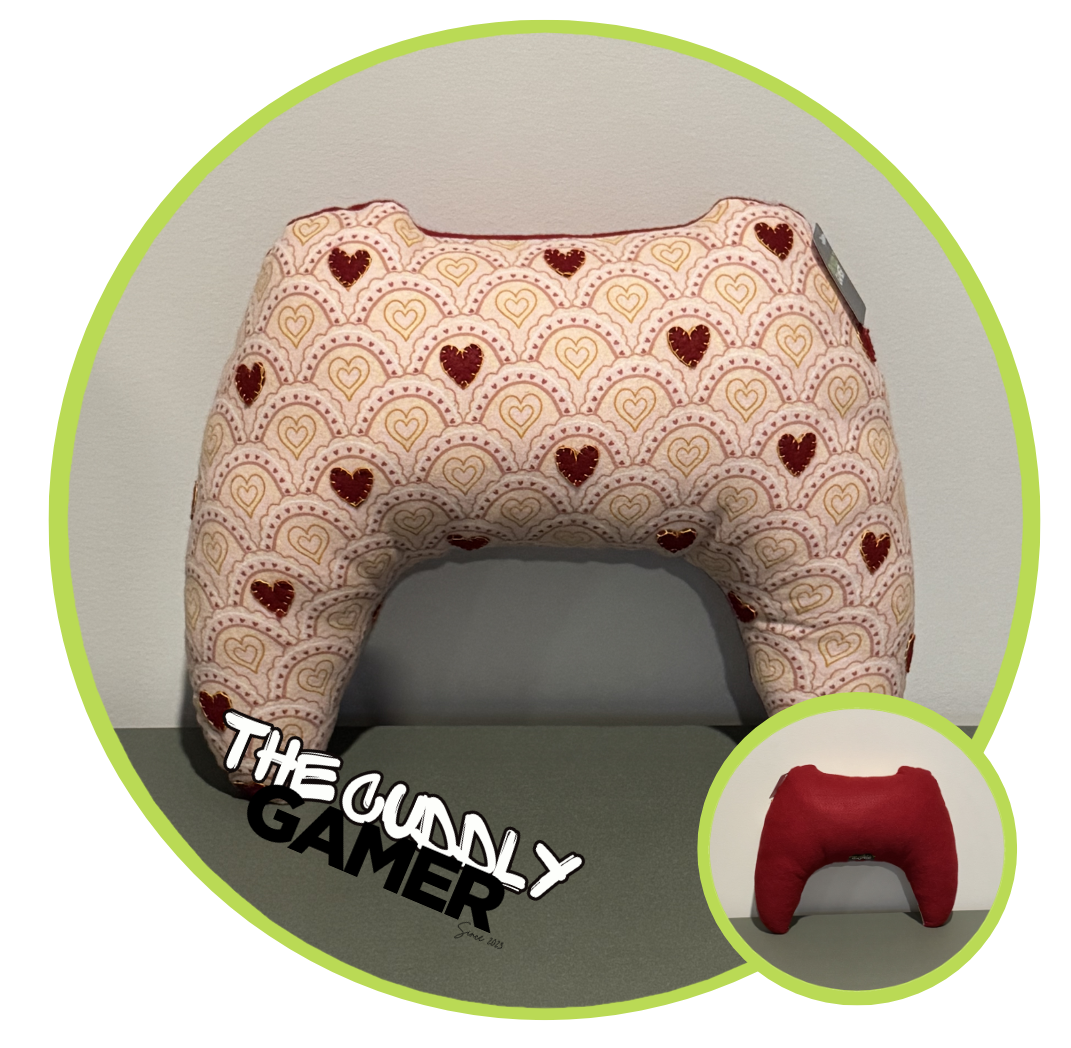Hearts Controller Lap Pillow