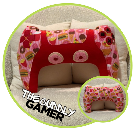 Snacks Controller Red Lap Pillow